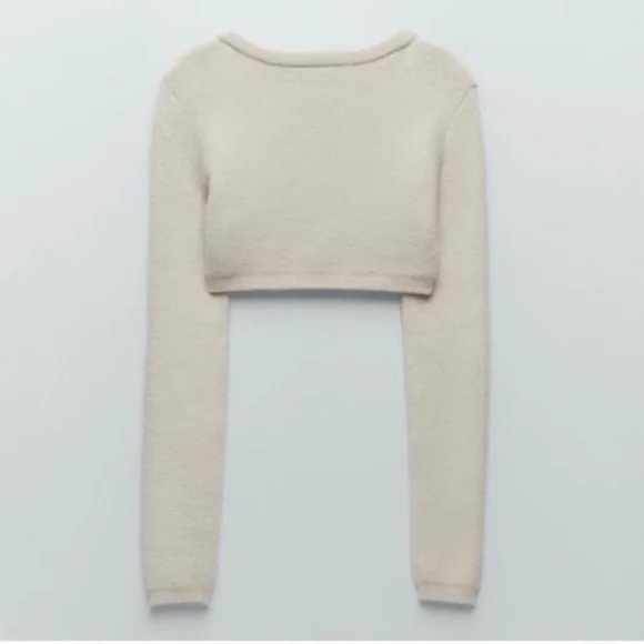 Zara Sweaters Zara 2 Piece Knit Arm Warmer Sweater Tube Top Poshmark